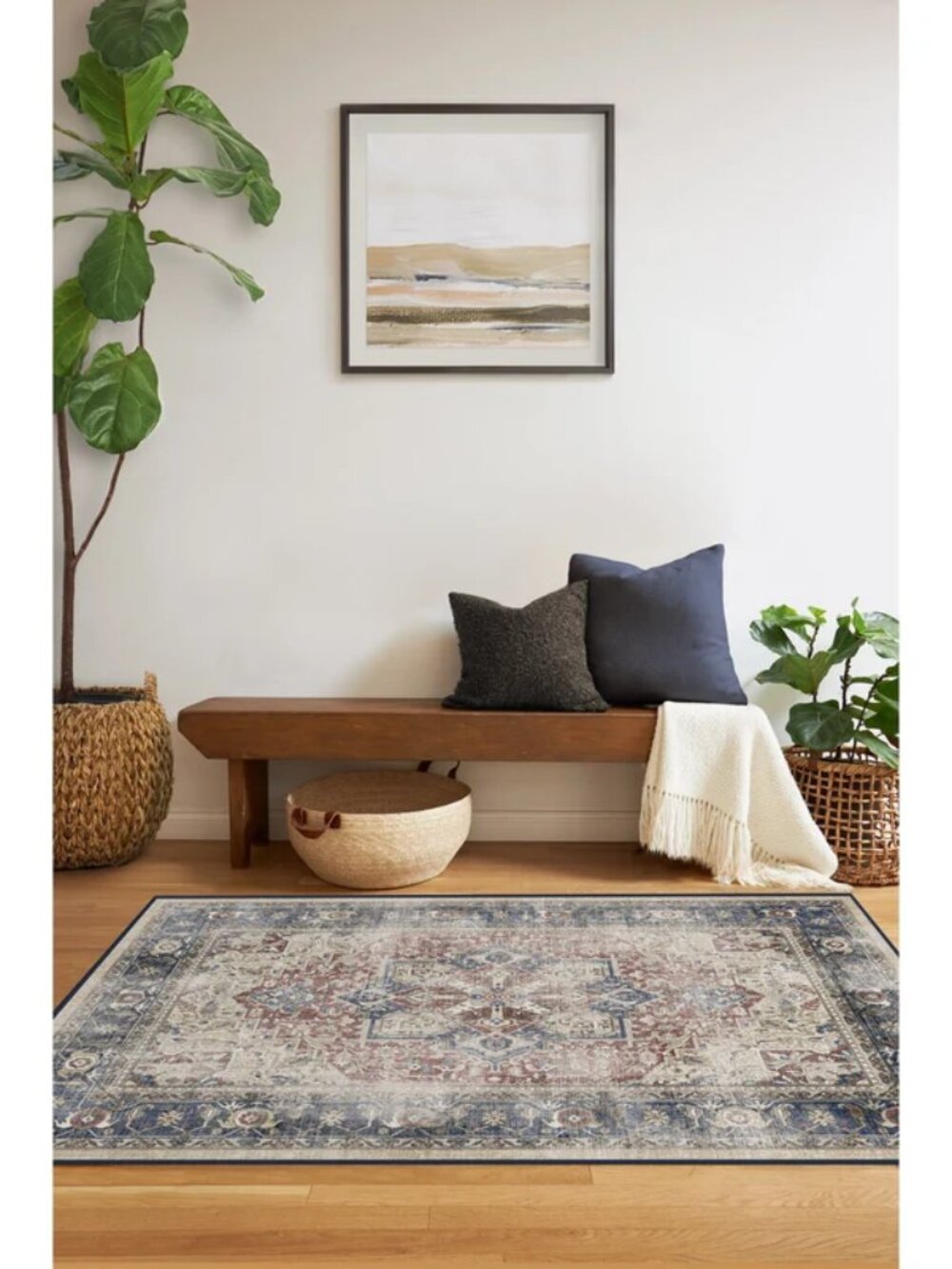 Ruggable Kamran Royal Blue Rug 3x5 - Picture 2 of 3